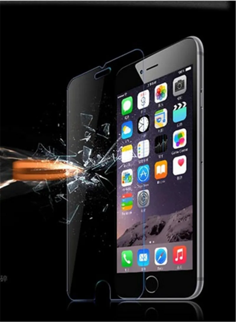 Voor iPhone 7 Gehard Glass Screen Protectors voor iPhone 7 Plus iPhone 6 2.5D Explosie Shatter Screen Protector Galaxy On5 Film