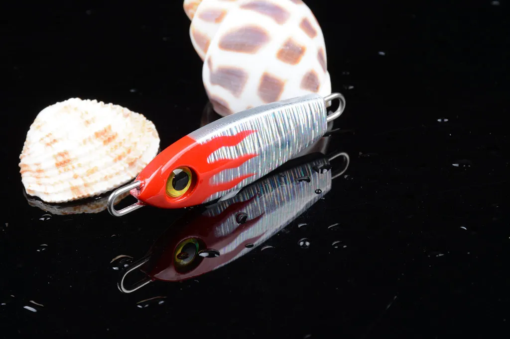 Metal Jigs Lazer Yemler 6 cm 24.5g Tuzlu Su Balıkçılık Demir Jig Lure Parlak Renkler Spinner Yem