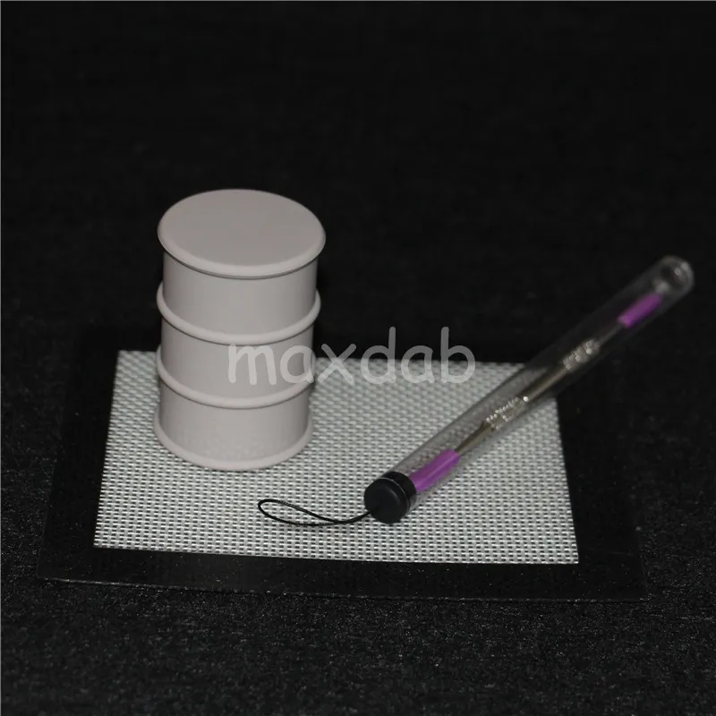 Silicon Jar DAB Caseur de cire Dabbers Kits Huile de silicone Plateaux Tuyaux d'eau Bong Dabber Outils avec tube