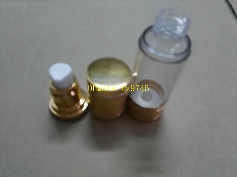 100 teile/los 15 ML 30 ML Sekante Vakuum sprühflasche Airless Pumpe kosmetik parfüm flasche glas Probe Eloxiertem aluminium sand