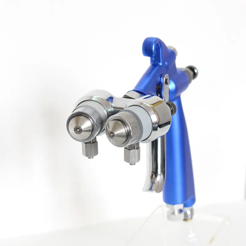 free shipping air gun chrome 1.3-1.4mm two double nozzle cheap high quality mini spray chrome plating