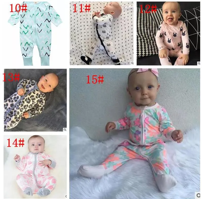 Kinderkleding Pasgeboren Baby Bloemen Rompertjes Jumpsuits Zuigeling Katoen Lange Mouw Overalls Jongens Meisjes Herfst Kleding