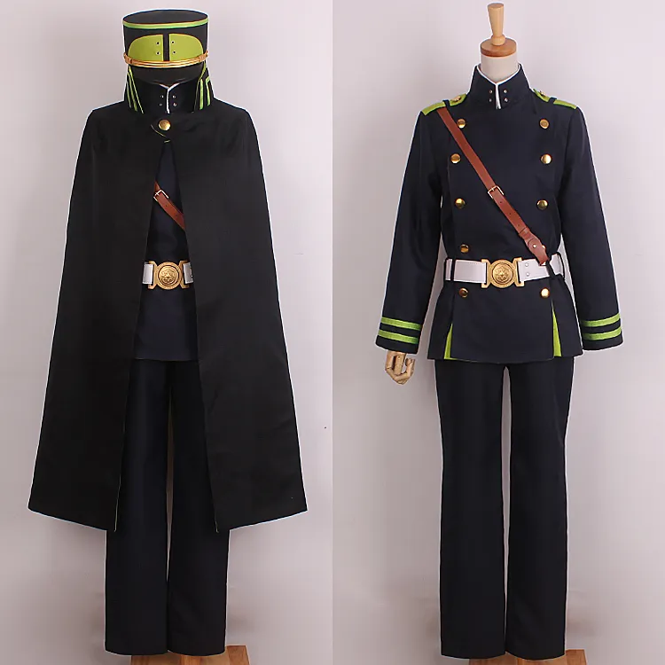 Seraf av slutet Owari no Serafu Yuichiro Hyakuya Uniform Cosplay kostym