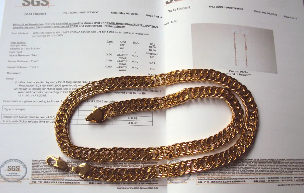 Bilateral guld autentisk 18k gul fast guldfylld men039s kubansk länkkedja halsband SZ 24quot 10mm 3c kroppscertifiering 8973372