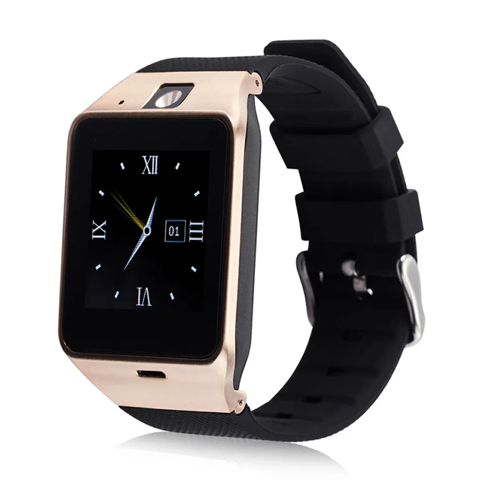 Reloj inteligente GV18 con bluetooth y cámara, reloj de pulsera con bluetooth, tarjeta SIM, reloj inteligente para IOS, teléfono Android, compatible con hebreo