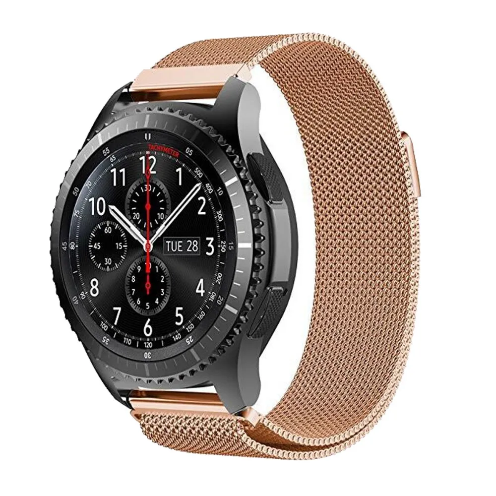 Milanese Loop horlogeband voor Samsung Gear S3 Classic riem voor versnelling S3 grens Roestvrijstalen band W Magnetische sluiting