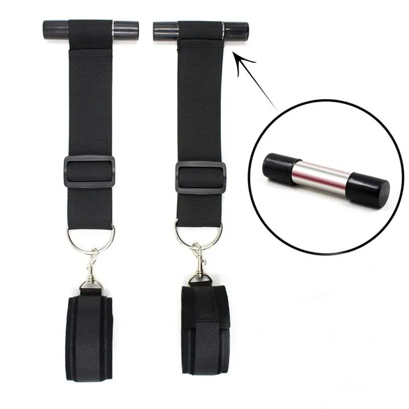 BDSM Sex Toys Door Swing Handcuffs Window Hanging Hand Cuffs Fetish Bdsm Bondage Restraints Sex Toys For Couples Sex Products q0506