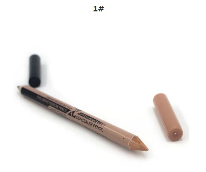 Groothandel Populaire Hot 48 stks/partij maquiagem eye brow Menow make-up Dubbele Functie Wenkbrauwpotloden Concealer Potloden maquillaje