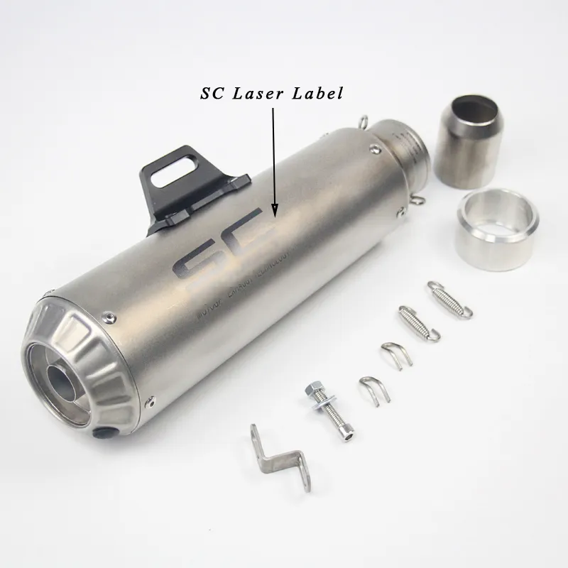 ユニバーサル60.5mm SCオートバイ排気パイプマフラーダート