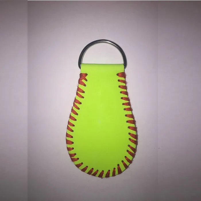 Porte-clés de porte-clés de base-ball Softball, chaîne principale personnalisée de sports de lanière