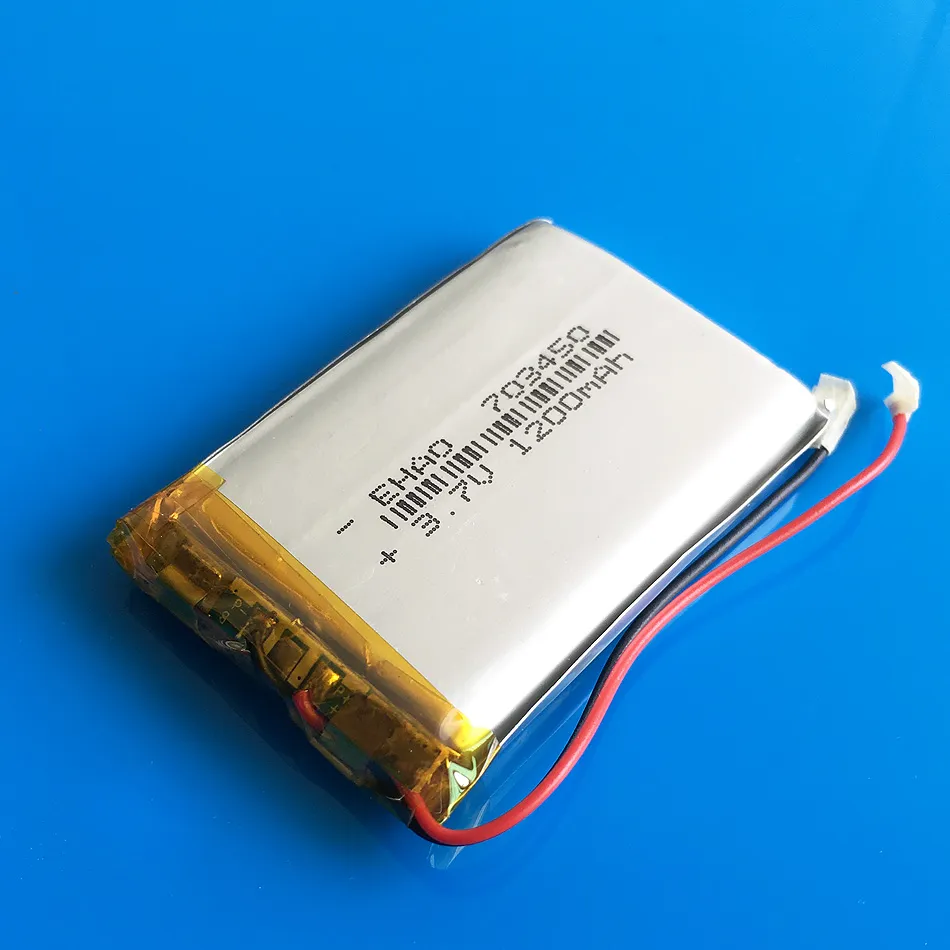 Model 703450 3.7V 1200mAh Li-PO Akumulator Litowy Polimer Litowy do MP3 DVD Pad Telefon komórkowy GPS Zasilanie Kamera E-Book Recoder