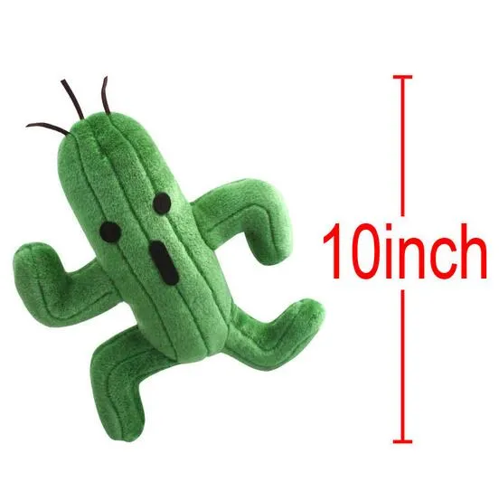 Partihandel - Final Fantasy Sabotender Cactuar Plush Doll Toys 25cm Mjukt fylld Toy Plush Cute Kawaii Animal Leksaker för barn Presenter