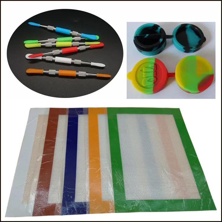 Silicone Kit Set With Silicone Dab Mat Pad 10ML 2 In 1 Containers For