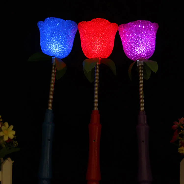 LED Glow Stick Heart Flower Wand Flashing Novelty LED Lights Toys For ...