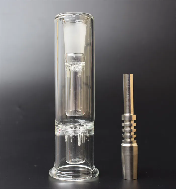 Tytanowy paznokci kwarcowy paznokci 14mm mini szklane szklane bongs rig olejowy nektarowy kolektor mini szklany bong