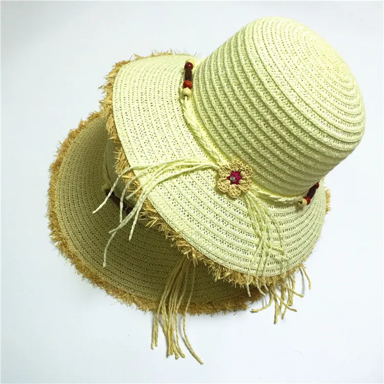 соломенные шляпы соломенная шляпа для дам женщин шляпы, ведро шляпа летом пляж солнце шляпы с цветком , шляпа с бантом