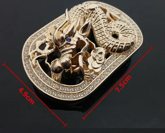 Dragon Belt varumärkesbälten Buckle Big Size Midje Buckles Designer Belts Alloy Buckle Men Kvinnor Bälten Buckle Dragon Buckles252P