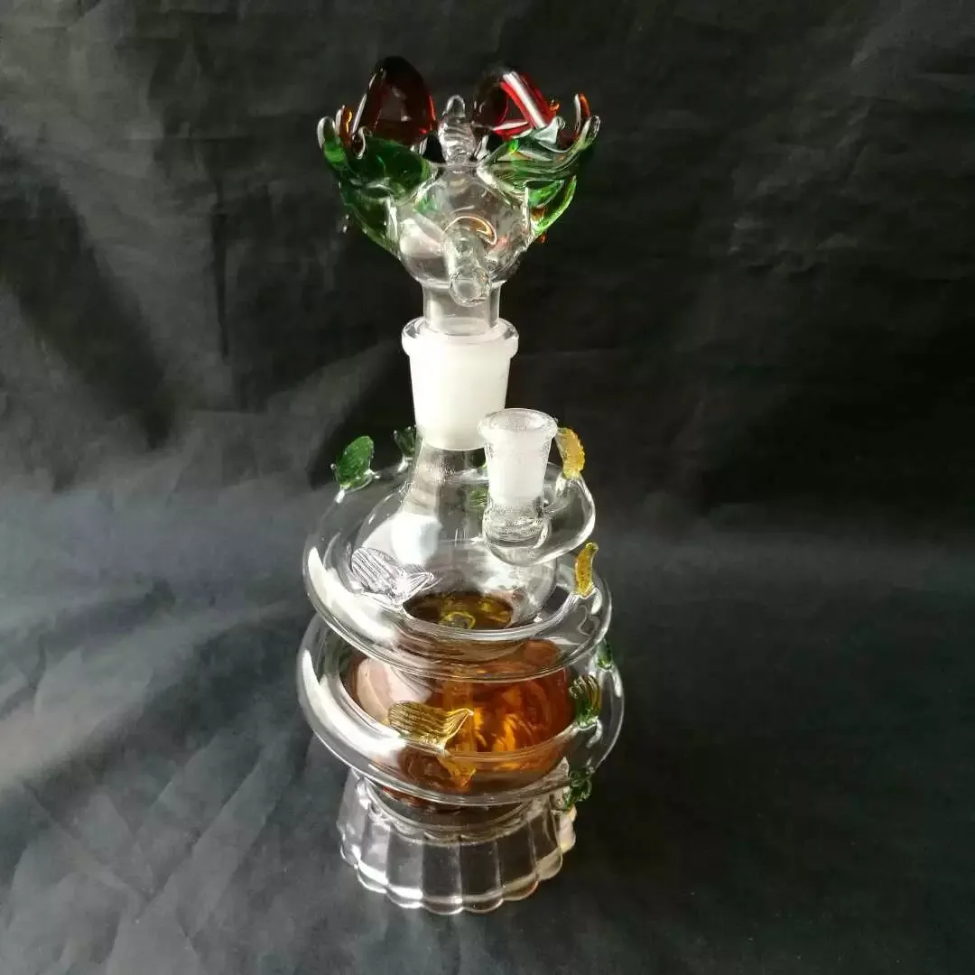 カラーPanlong Glass Hookah ------シェルロックバブラーパイプ喫煙ハンドオイルタバコパイプ喫煙ガラス