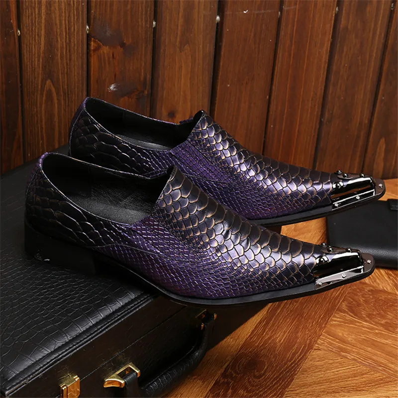 Purple and black dress shoes outlet