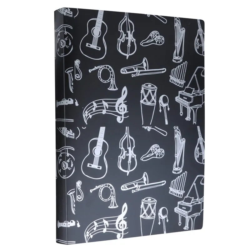 Music Sheet File Paper Storage Folder Documents Holder Blank Sheet Files Plastic A4 Size 40 Pockets7196727