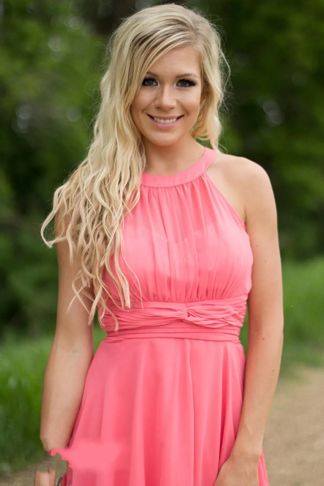Knee length bridesmaid dresses under 50 sale