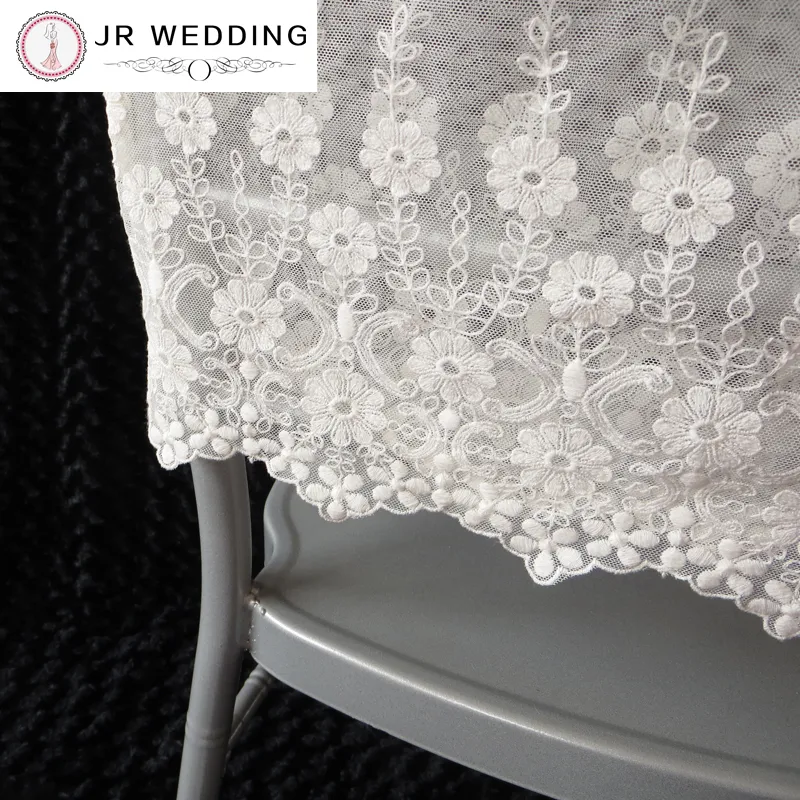 Ivory Color Lace Chair Cap 4 Pattern for Your Choice Floral Pattern Lace Chair Cover