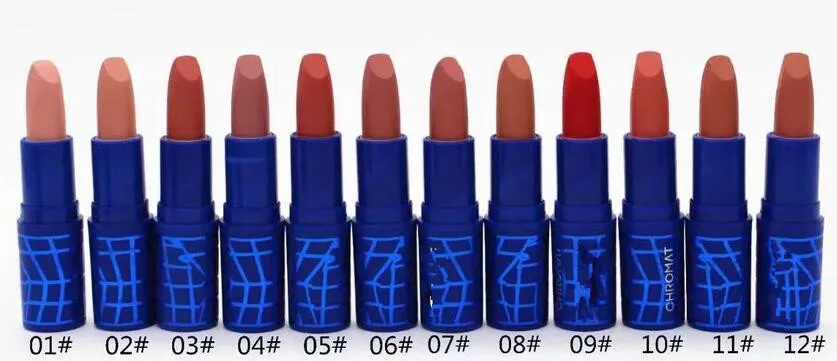 Heißer neuer Make-up-Lippenstift-Chromat Augmented Reality Lippenstift Matte Lippenstift Chromat Langlebig 12 Farben Kostenloser Versand