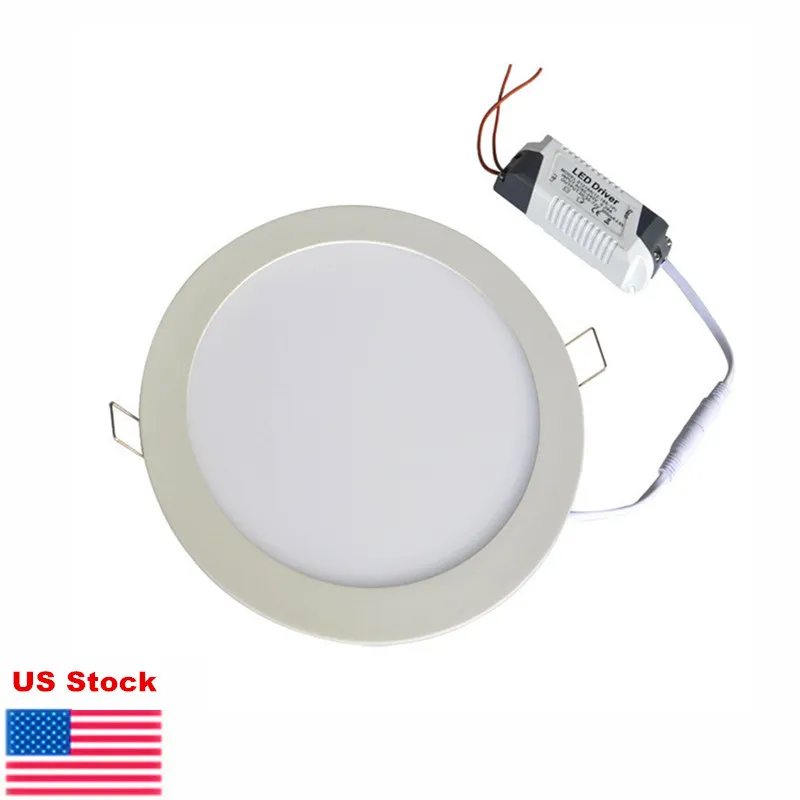 Ultra thin Down lights 9W 12W 15W 18W 21W dimmable LED Panel Light Recessed ceiling downlight indoor Lighting lamps warm natural cool white