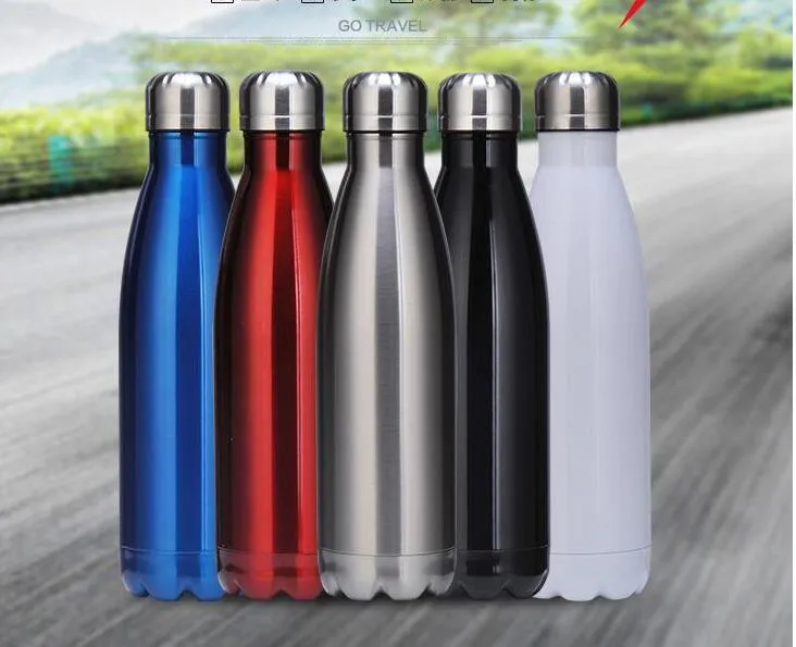 Forma de boliche 350 ml Isolado Garrafa De Água De Aço Inoxidável Portátil ao ar livre ciclismo camping garrafas de água Canecas de Viagem drinkware copo refrigerador