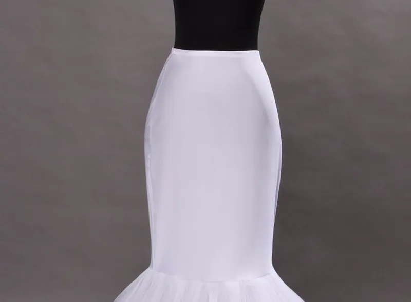 Gorąca Sprzedaż Mermaid Petticoat / Slip 1 Hoop Kości Elastyczna Suknia Ślubna Petticoat Crinoline Jupon Mariage Darmowa Wysyłka