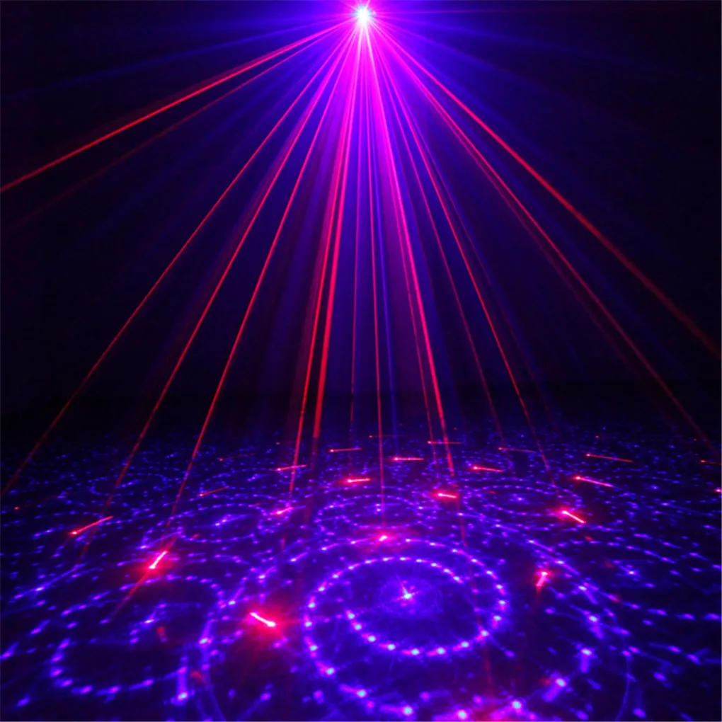 Mini 3 Len 24 RB Red Blue Patterns Projector Stage Equipment Light 3W Blue LED Mixing Effect DJ KTV Show Holiday Laser Stage Light9379698