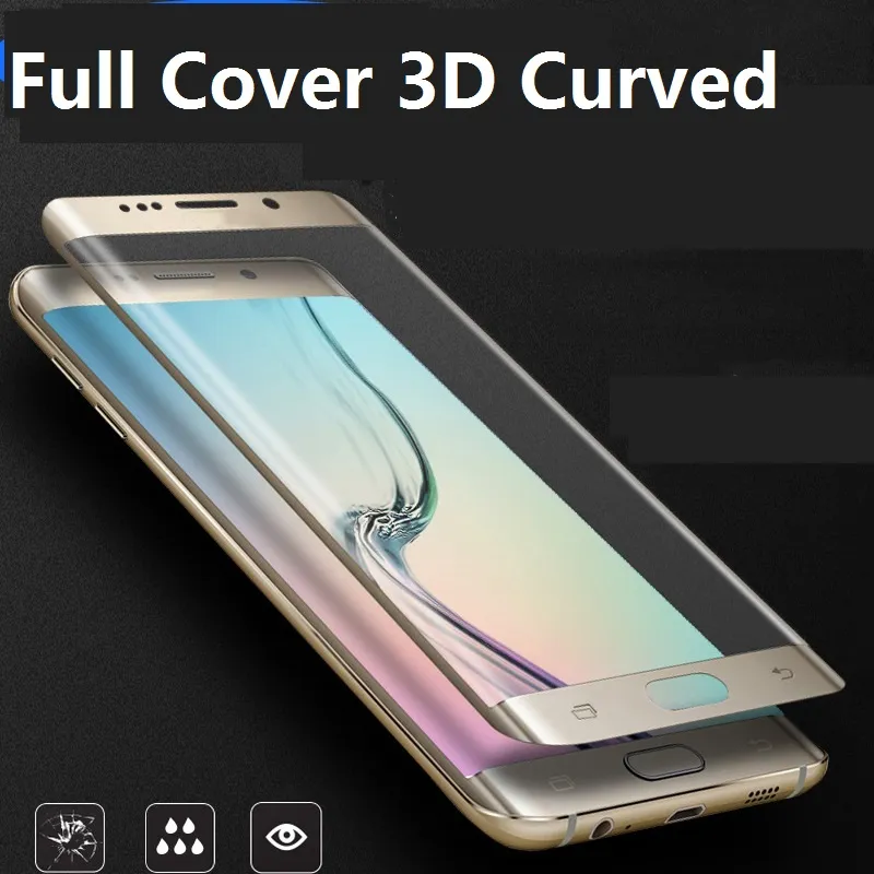 Для Samsung Galaxy S6 край S6 край плюс S7 S7 край S8 S8 плюс Примечание 8 полное покрытие 3D изогнутые закаленное стекло протектор экрана в розничной упаковке 100