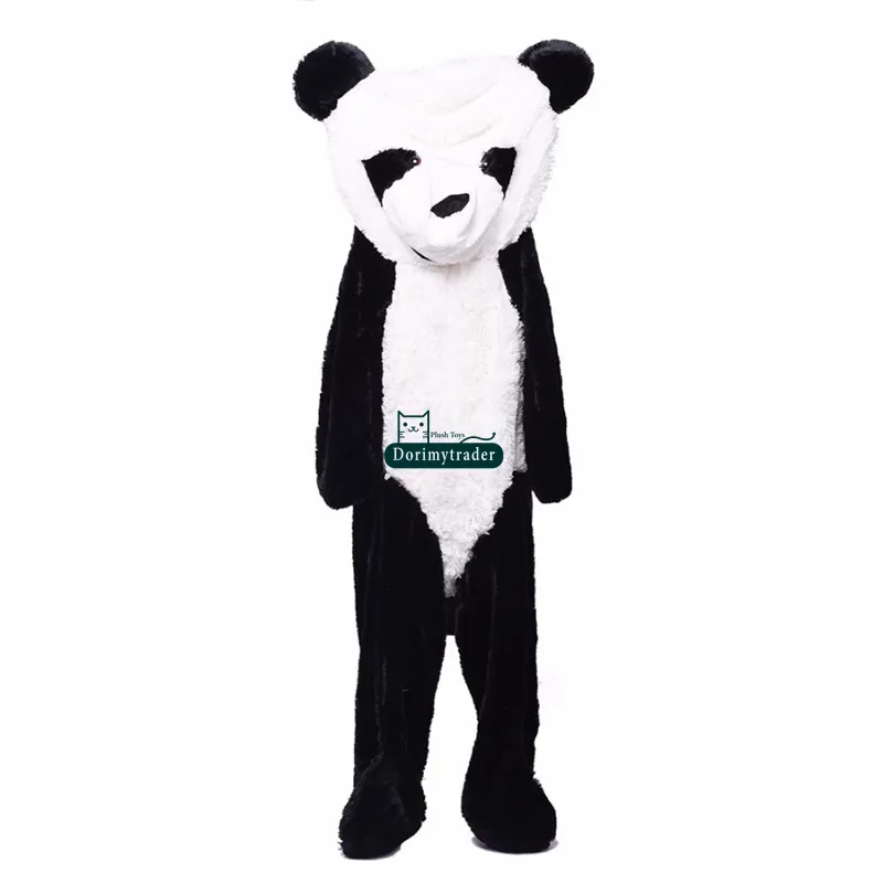 Dorimytrader Giant Plush Animal Panda Bear Skin 180 cm Największy piękny miękki ogromna panda cena fabryczna wysokiej jakości dy61454