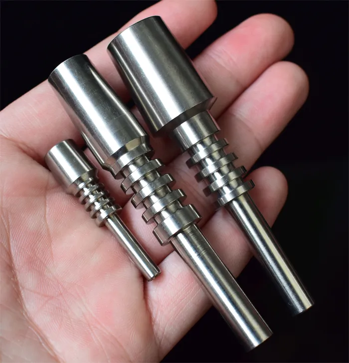 1pcs Titanium Tips Mini Micro NC Kit Domestern Titan Nail 10mm 14mm 18mm GR2 Inverterad nagelkvalitet 2 TI Nails för glas bongs