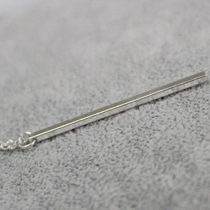 Mode delicate lange ketting zilver / vergulde eenvoudige ontwerp bar ketting voor vrouwen kraag kettingen groothandel gratis verzending