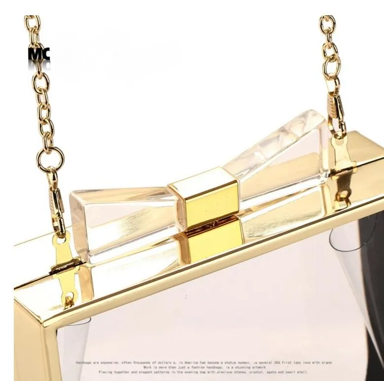 シンプルなデザイン小さな日クラッチ財布ブライダルハンドバッグ混合カラーチェーンショルダーメッセンジャーバッグのための結婚式パーティー財布