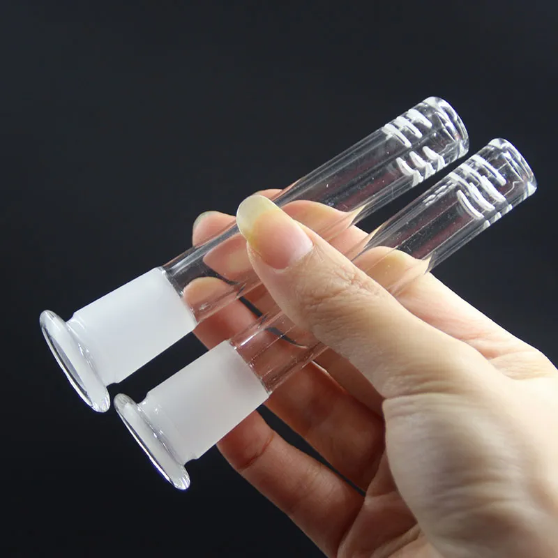 Super 11cm Glass Downstem et 14.4mm Joint couleur bol pour pipe à eau bong bong en verre