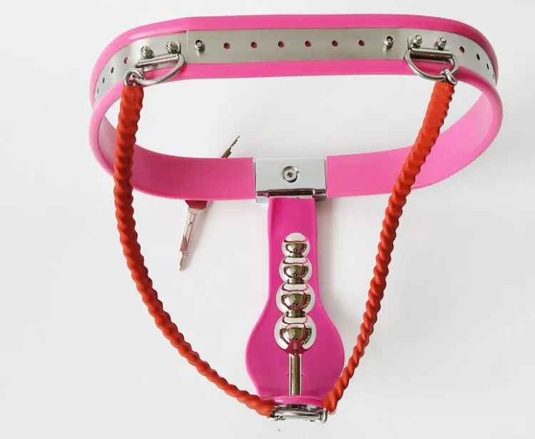 Modèle féminin Y Dispositif de ceinture en acier inoxydable entièrement réglable avec bouchon vaginal BDSM Sex Toys pour femmes sous-vêtements métalliques1126795