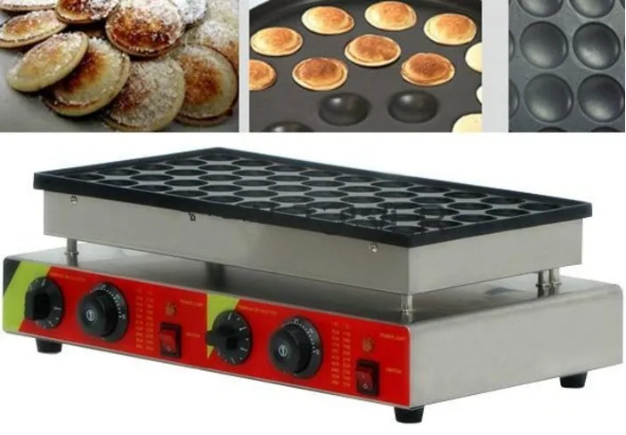 100 PC 상업용 110V 220V 팬케이크 메이커 비 스틱 Poffertjes 기계 와플 베이커 Poffertjes 그릴 LFA