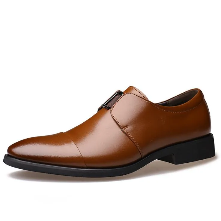 Hot Sale British Style Genuine Leather Men Oxfords, Slip On Business Men Shoes Wedding Shoes, Men Dress Shoes