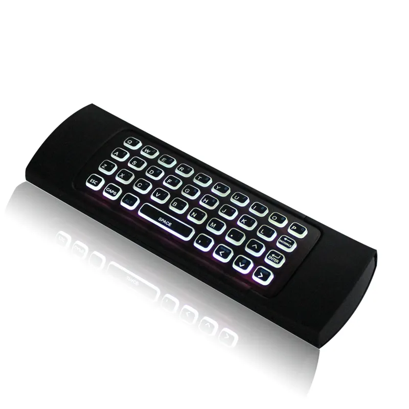 Télécommande 24G MX3 X8 rétroéclairé Fly Air Mouse, contrôleur de clavier de jeu sans fil avec capteur de mouvement pour Smart TV Android 110 TV2507699