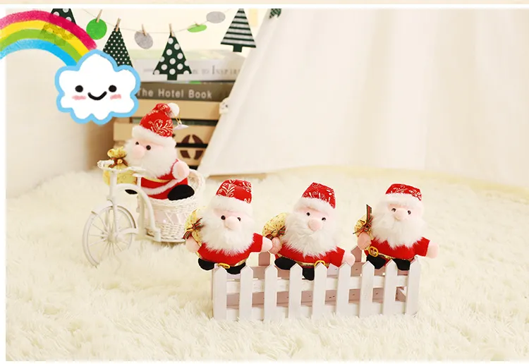 Cute Father Christmas Plush Toys Christmas Gift Plush Toys Children's Birthday Gift Christmas festive party home garden Decoration