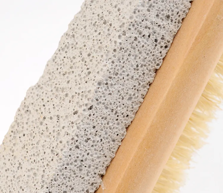 新しいバスマネ毛の毛クリーンフィートブラシ木製軽石の足の足のペディキュアカルス除去足ケアスパブラシリムーバーデッドスキンクリーンwx-t08