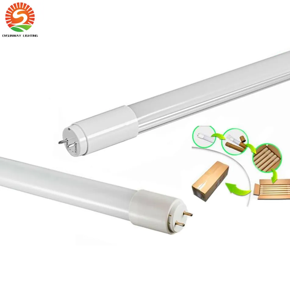 Partihandel T5 LED Tube Lights G5 1200mm 4FT SMD2835 20W 2400LM Super Bright T5 LED-rör AC 85-265V Gratis frakt