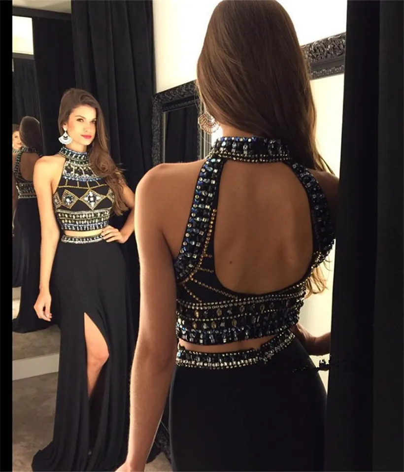 Nuevo diseño Sexy apliques gasa vestido de noche 2016 Beaded Pink larga una  línea de manga larga de cuello alto Prom vestidos fiesta caliente  HH1178|dress jcpenney|dress up online freedress necktie - AliExpress