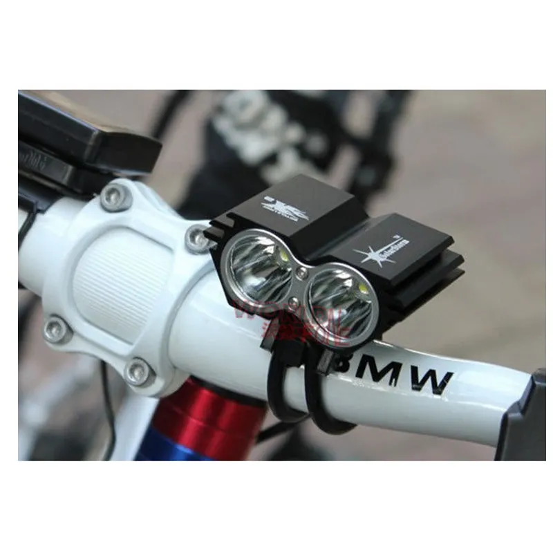 Solarstorm X2 2CREE XML U2 LED Bicycle Light 2000LM Dual Head Bike