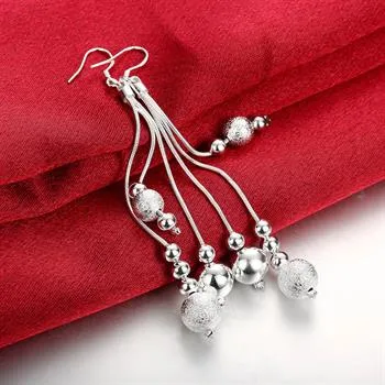 Hurtownie - Najniższa cena Christmas Gift 925 Sterling Silver Fashion Earrings E06