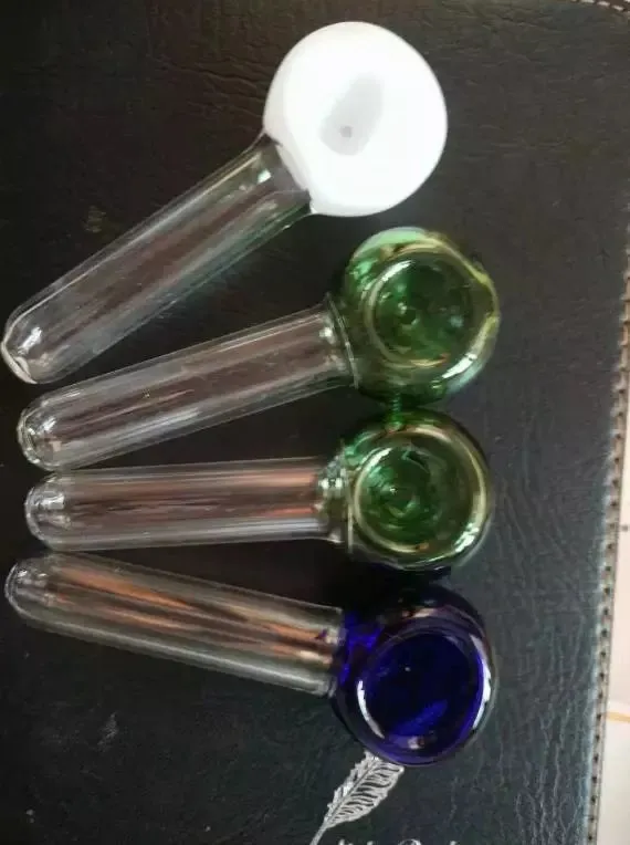 Variété d'accessoires de bongs en verre de tabac, pipes à fumer en verre colorées mini pipes à main multicolores meilleure pipe en verre cuillère