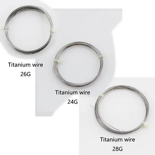 Titanium Vape Coil Wire Ti Wire Vape 28g 26g 24g Types 10m Spool For
