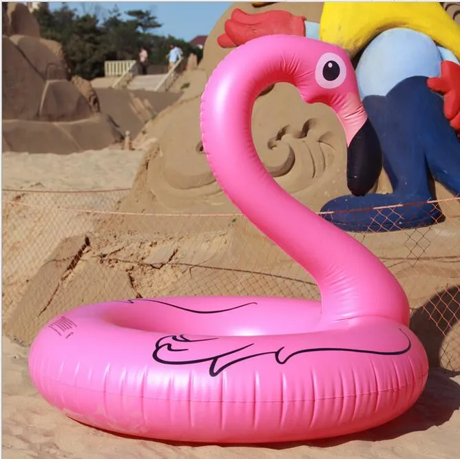 90 cm Flamingo Swim Ring Floating Swim Pool Toy Water Sport Chilldren Animal Ride Air Swan Madrass3431672